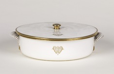 Image for Serving dish with cover with William T. Walters' monogram