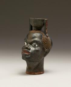 Image for Aryballos in the Form of Head of an African