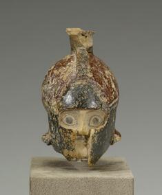 Image for Aryballos in the Form of a Helmeted Head