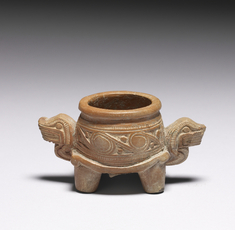Image for Small Footed Bowl with Tiger Head Handles