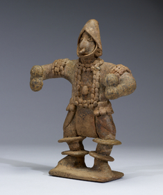 Image for Standing Figure with Elaborate Costume Holding Rattles
