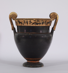 Image for Volute Krater Depicting Herakles, a Lion, Combat and Spectators