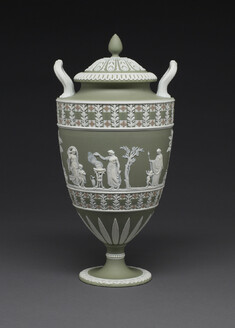 Image for Covered Vase with Women and Children at Sacrifice and Worship