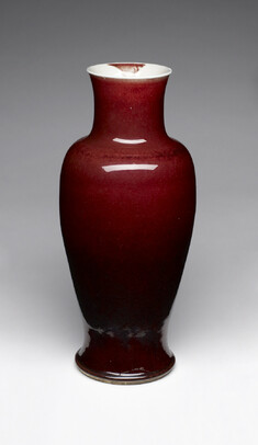 Image for Cherry-Red Baluster-Shaped Vase