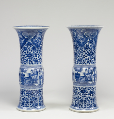 Image for Pair of Vases with European Women