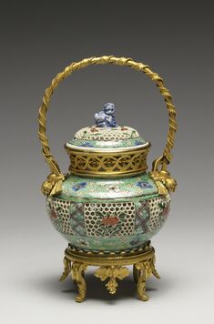 Image for Covered Bowl with Flowers and Plum Blossoms