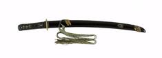 Image for Short sword (wakizashi) with stained wood saya with dragonflies and cicada (includes 51.1227.1-51.1227.5)