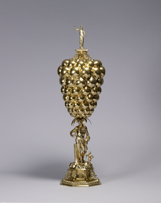 Image for Covered "Grapes" Cup with Bacchus