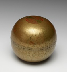 Image for Ko-Bako with Brocade Pattern Hidden behind a Ball of Thread