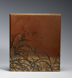 Image for Box for Writing Implements (suzuri-bako) with Fireflies and Reeds