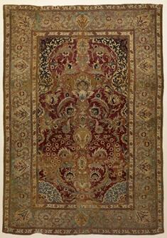 Image for Prayer Rug with Floral and Ornamental Designs
