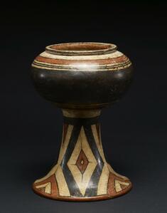 Image for Pedestal Bowl with Snakeskin Pattern