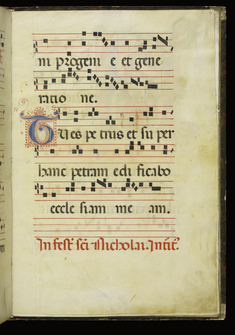 Image for Leaf from Antiphonary