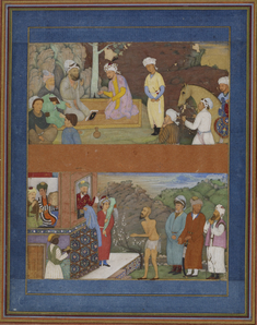 Image for Two Illustrations from a Manuscript of Gulistan by Sadi