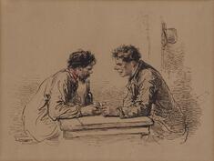 Image for Two Men at a Table with Wine