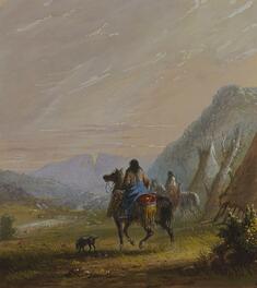 Image for Indian Women on Horseback in the Vicinity of the Cut Rocks