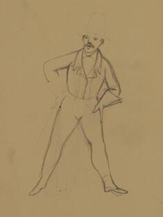 Image for Untitled: Sketch for Françoise Ravel as Starchington [Verso: a Related Sketch]