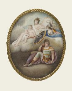 Image for Minerva Shielding a Sleeping Youth from the Arrow of Cupid and the Wiles of Venus