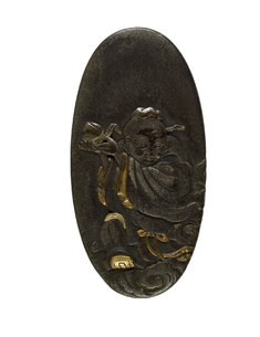 Image for Kashira with the Chinese Immortal Tôbôsaku Holding a Peach