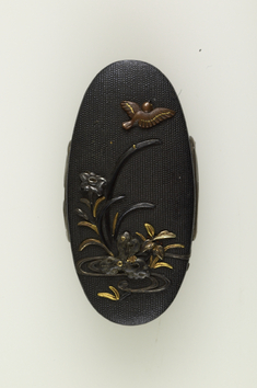 Image for Kashira with Sparrow and Orchid