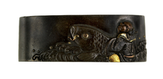 Image for Fuchi with the Chinese Immortal Kinkô Riding a Carp