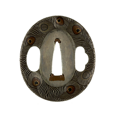 Image for Tsuba with Peacock Feathers
