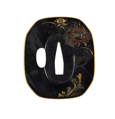Image for Tsuba with Peony and Butterfly