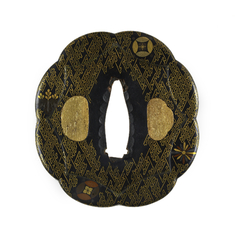 Image for Tsuba with Thunderbolt Pattern