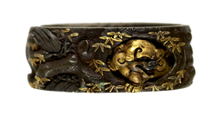 Image for Fuchi with Chinese-style Lions and Peonies