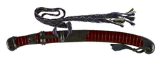 Image for Dagger (aikuchi with blood red lacquer saya and tsuka with silver floral mountings. (includes 51.1247.1-51.1247.3)