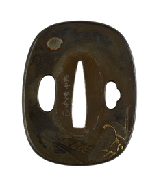 Image for Tsuba with Boat and Moon