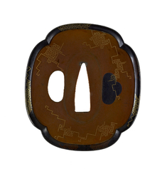 Image for Tsuba with Lightning Pattern
