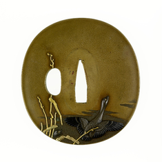 Image for Tsuba with Geese and Reeds