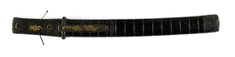 Image for Dagger (hamidashi) with segmented black lacquer and mother-of-pearl saya (includes 51.1296.1-51.1296.)