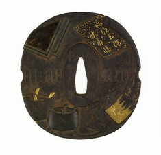 Image for Tsuba with Symbols of the Star Festival (Tanabata)