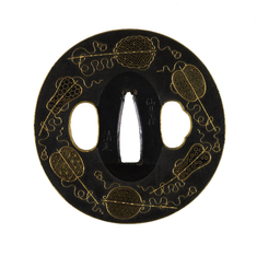 Image for Tsuba with Chinese Fans