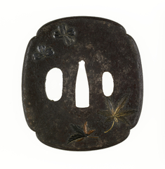 Image for Tsuba with Maple Leaves and Cherry Blossoms