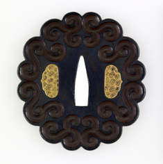 Image for Tsuba with Scrollwork Design