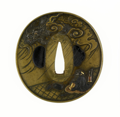 Image for Tsuba with Wu Daozi's Dragon Painting Coming to Life