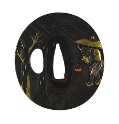 Image for Tsuba with the Oil Monk