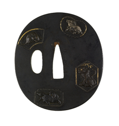 Image for Tsuba with Animals from the Chinese Zodiac