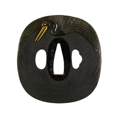 Image for Tsuba with a Crane in Flight