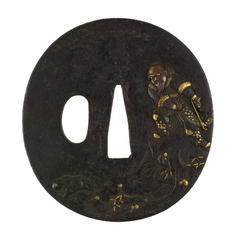 Image for Tsuba with a Chinese Hunter and a Rabbit