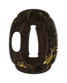 Image for Tsuba with Snail and Insects