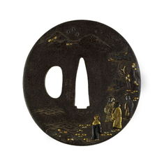 Image for Tsuba with Chinese Star Gods