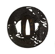 Image for Tsuba with Autumn Leaves