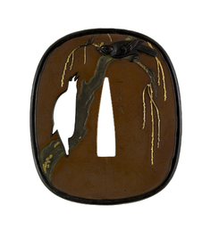 Image for Tsuba with Birds in a Spring Willow