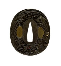 Image for Tsuba with Autumn Grasses and Insects