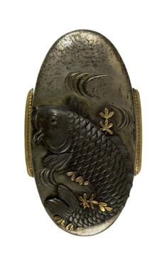 Image for Kashira with Carp and Water Milfoil