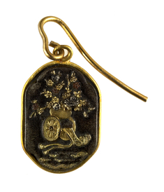 Image for Earring with flower cart (Tale of Genji ?)